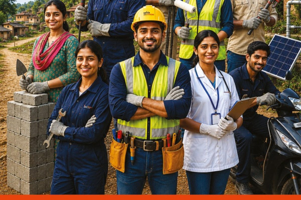 Trainees representing the trades IM Nirmaan works in